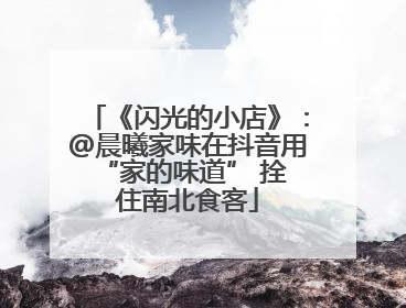 《闪光的小店》：@晨曦家味在抖音用 “家的味道” 拴住南北食客