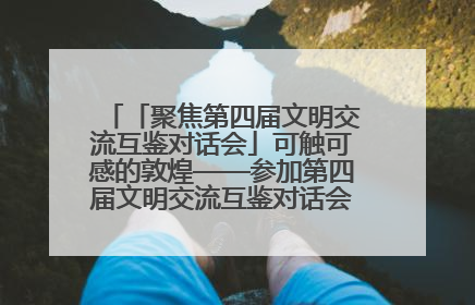 「聚焦第四届文明交流互鉴对话会」可触可感的敦煌——参加第四届文明交流互鉴对话会的外宾参观上元市集