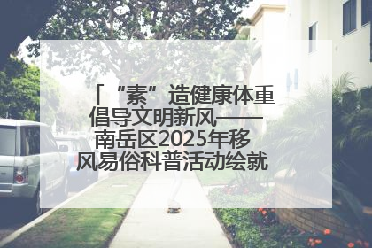 “素”造健康体重 倡导文明新风——南岳区2025年移风易俗科普活动绘就健康生活新图景