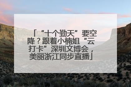 “十个勤天”要空降？跟着小楠姐“云打卡”深圳文博会，美丽浙江同步直播
