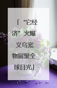 “它经济”火爆 义乌宠物展聚全球目光