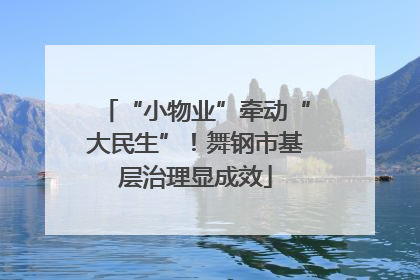 “小物业”牵动“大民生”！舞钢市基层治理显成效