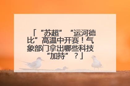 “苏超”“运河德比”高温中开赛！气象部门拿出哪些科技“加持”？