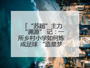 “苏超”主力 “溯源” 记：一所乡村小学如何炼成足球 “造星梦工场”