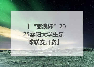 “茵浪杯”2025襄阳大学生足球联赛开赛