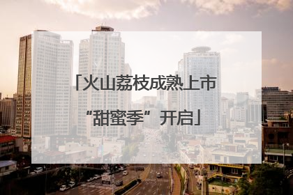 火山荔枝成熟上市 “甜蜜季”开启