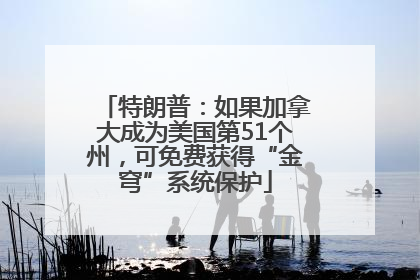 特朗普：如果加拿大成为美国第51个州，可免费获得“金穹”系统保护