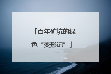 百年矿坑的绿色“变形记”