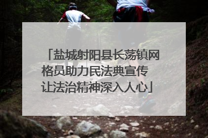 盐城射阳县长荡镇网格员助力民法典宣传 让法治精神深入人心