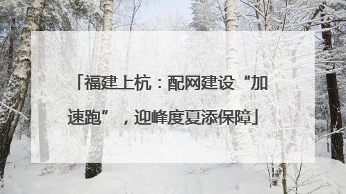 福建上杭：配网建设“加速跑”，迎峰度夏添保障