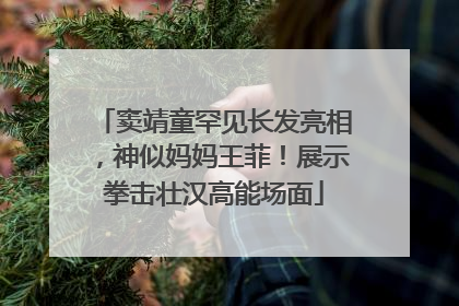 窦靖童罕见长发亮相，神似妈妈王菲！展示拳击壮汉高能场面