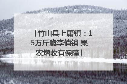 竹山县上庸镇：15万斤脆李俏销 果农增收有保障
