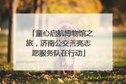 童心启航博物馆之旅，济南公交善亮志愿服务队在行动