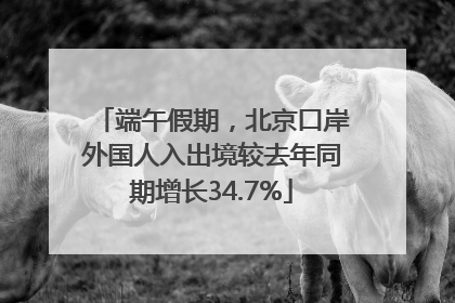 端午假期，北京口岸外国人入出境较去年同期增长34.7%