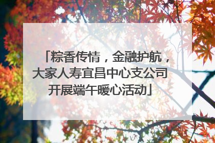 粽香传情，金融护航，大家人寿宜昌中心支公司开展端午暖心活动