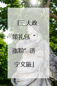 三大政策礼包“涨粉”济宁文旅