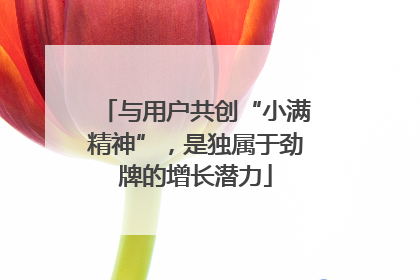 与用户共创“小满精神”，是独属于劲牌的增长潜力