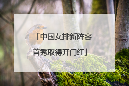 中国女排新阵容首秀取得开门红