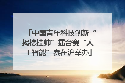 中国青年科技创新“揭榜挂帅”擂台赛“人工智能”赛在沪举办