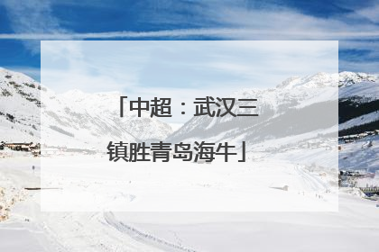 中超：武汉三镇胜青岛海牛
