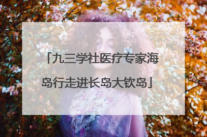 九三学社医疗专家海岛行走进长岛大钦岛
