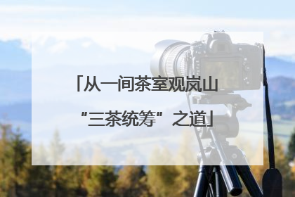 从一间茶室观岚山“三茶统筹”之道