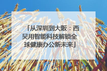 从深圳到大阪：西昊用智能科技解锁全球健康办公新未来