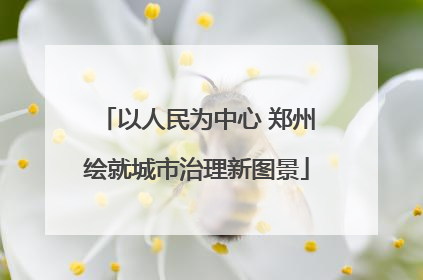 以人民为中心 郑州绘就城市治理新图景