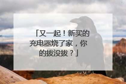 又一起！新买的充电器烧了家，你的拔没拔？