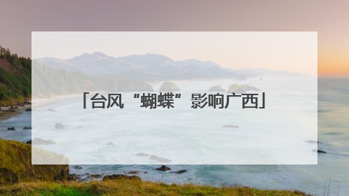 台风“蝴蝶”影响广西