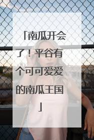 南瓜开会了！平谷有个可可爱爱的南瓜王国