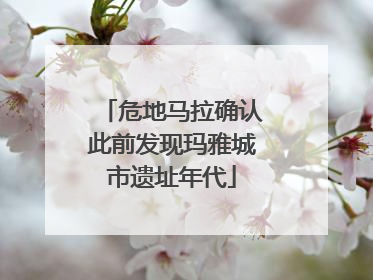 危地马拉确认此前发现玛雅城市遗址年代