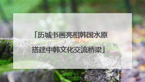 历城书画亮相韩国水原 搭建中韩文化交流桥梁