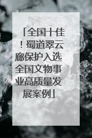 全国十佳！蜀道翠云廊保护入选全国文物事业高质量发展案例