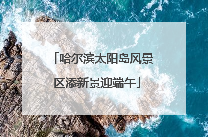 哈尔滨太阳岛风景区添新景迎端午