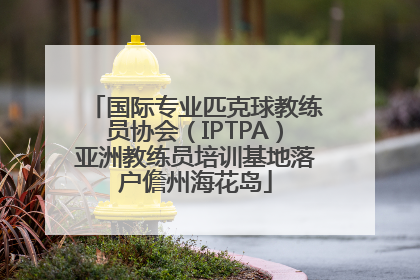 国际专业匹克球教练员协会（IPTPA）亚洲教练员培训基地落户儋州海花岛