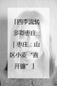 四季流转 多彩枣庄｜枣庄：山区小麦“喜开镰”