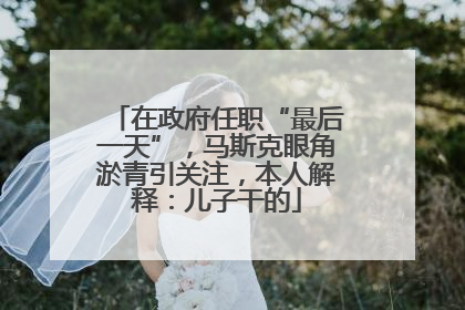 在政府任职“最后一天”，马斯克眼角淤青引关注，本人解释：儿子干的