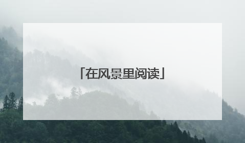 在风景里阅读