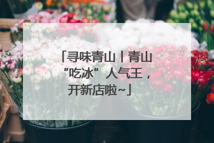 寻味青山丨青山“吃冰”人气王，开新店啦~