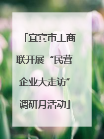宜宾市工商联开展“民营企业大走访”调研月活动