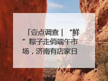 壹点调查｜“鲜”粽子走俏端午市场，济南有店家日销4000个