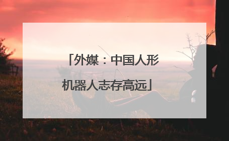 外媒：中国人形机器人志存高远