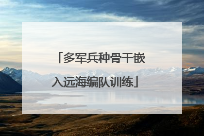 多军兵种骨干嵌入远海编队训练