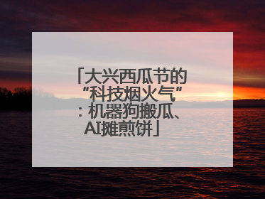大兴西瓜节的“科技烟火气”：机器狗搬瓜、AI摊煎饼