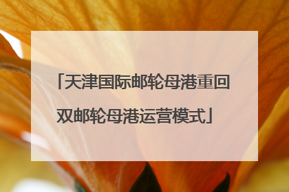 天津国际邮轮母港重回双邮轮母港运营模式