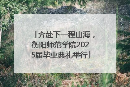奔赴下一程山海，衡阳师范学院2025届毕业典礼举行