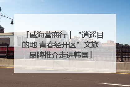 威海营商行｜“逍遥目的地 青春经开区”文旅品牌推介走进韩国