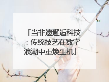 当非遗邂逅科技：传统技艺在数字浪潮中重焕生机