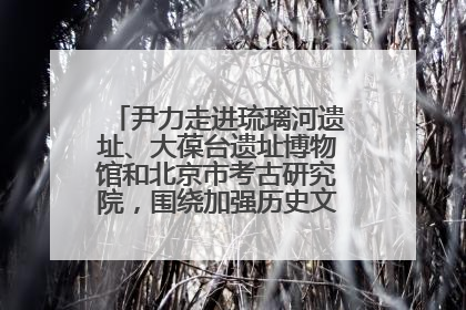尹力走进琉璃河遗址、大葆台遗址博物馆和北京市考古研究院，围绕加强历史文化名城保护调研